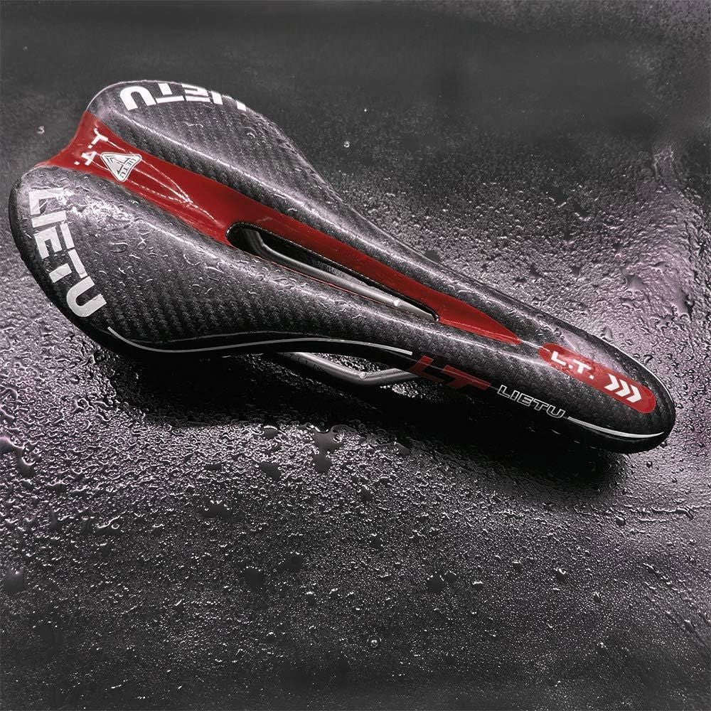 Selle de Vélo - BicycleSaddle™ - Fibre de carbone Rouge