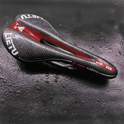 Selle de Vélo - BicycleSaddle™ - Fibre de carbone Rouge