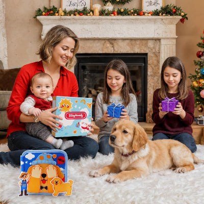 LIVRE BEBE TISSU - PuppyBusyBook™