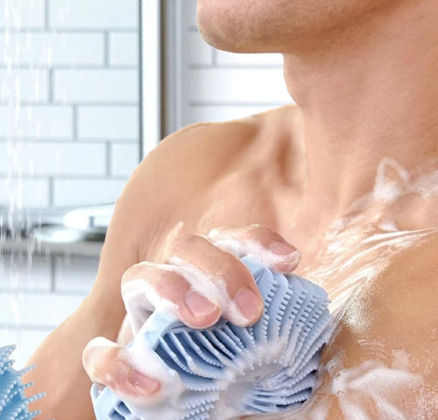 Brosse pour le Corps - SilkoScrub™ - Bleu