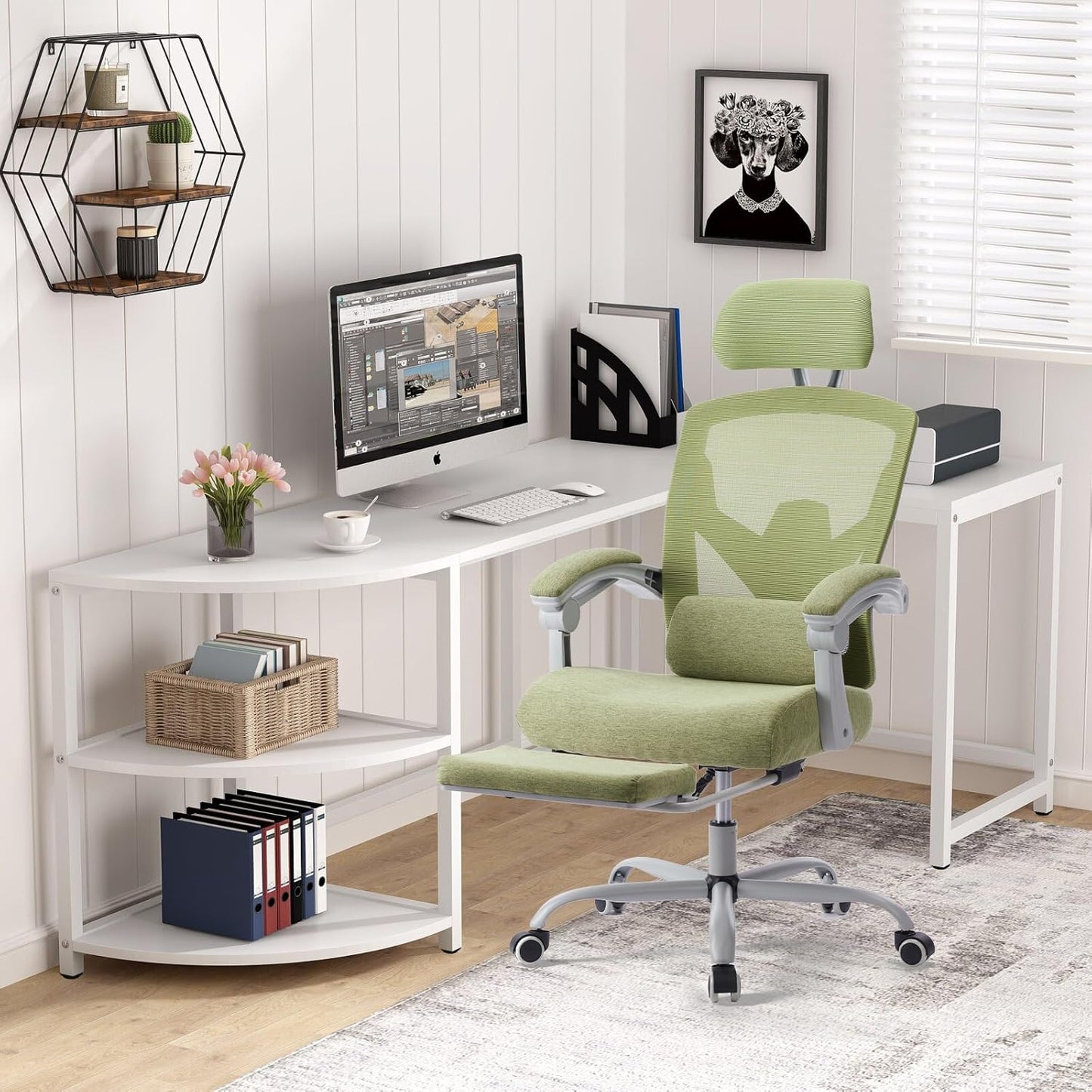 Chaise Ergonomique - ZenPosture™ - Vert Clair
