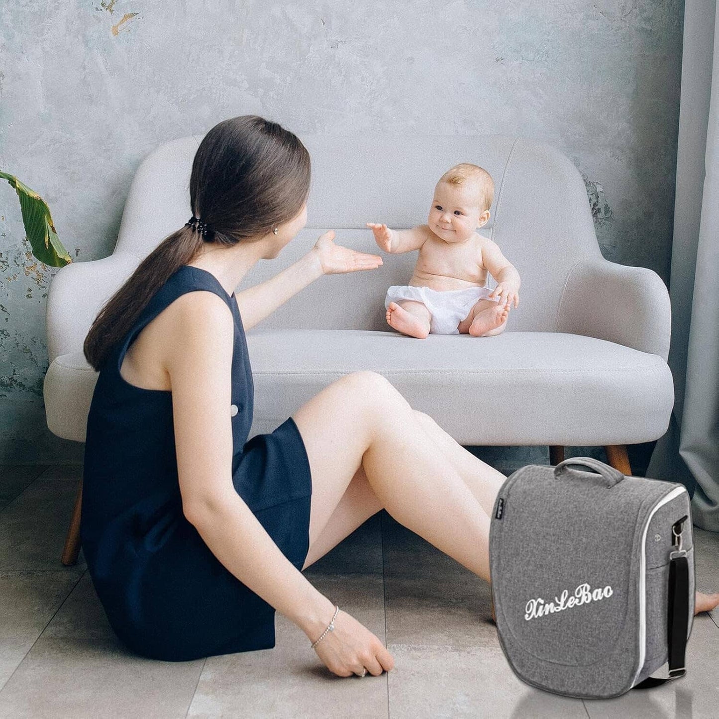 Lit Bebe Pliable - CozyNest™ - Gris