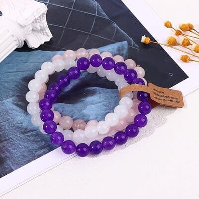 CrystalBracelets™ - Rose Violet