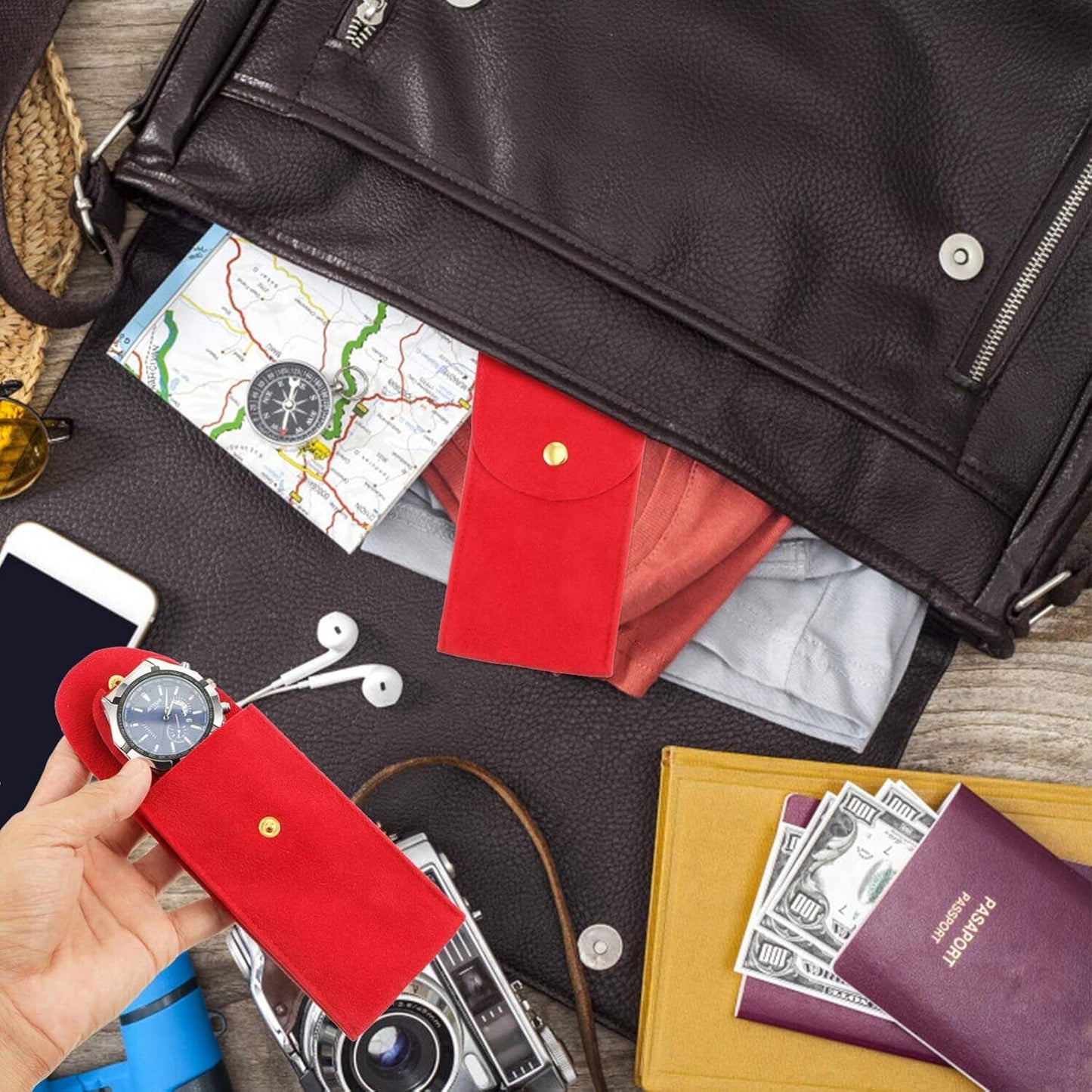 Pochette De Voyage - WatchProtectionPouch™ - Rouge