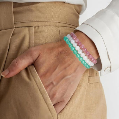 BRACELET PIERRE NATURELLE - CrystalMuse™ - Quartz Vert