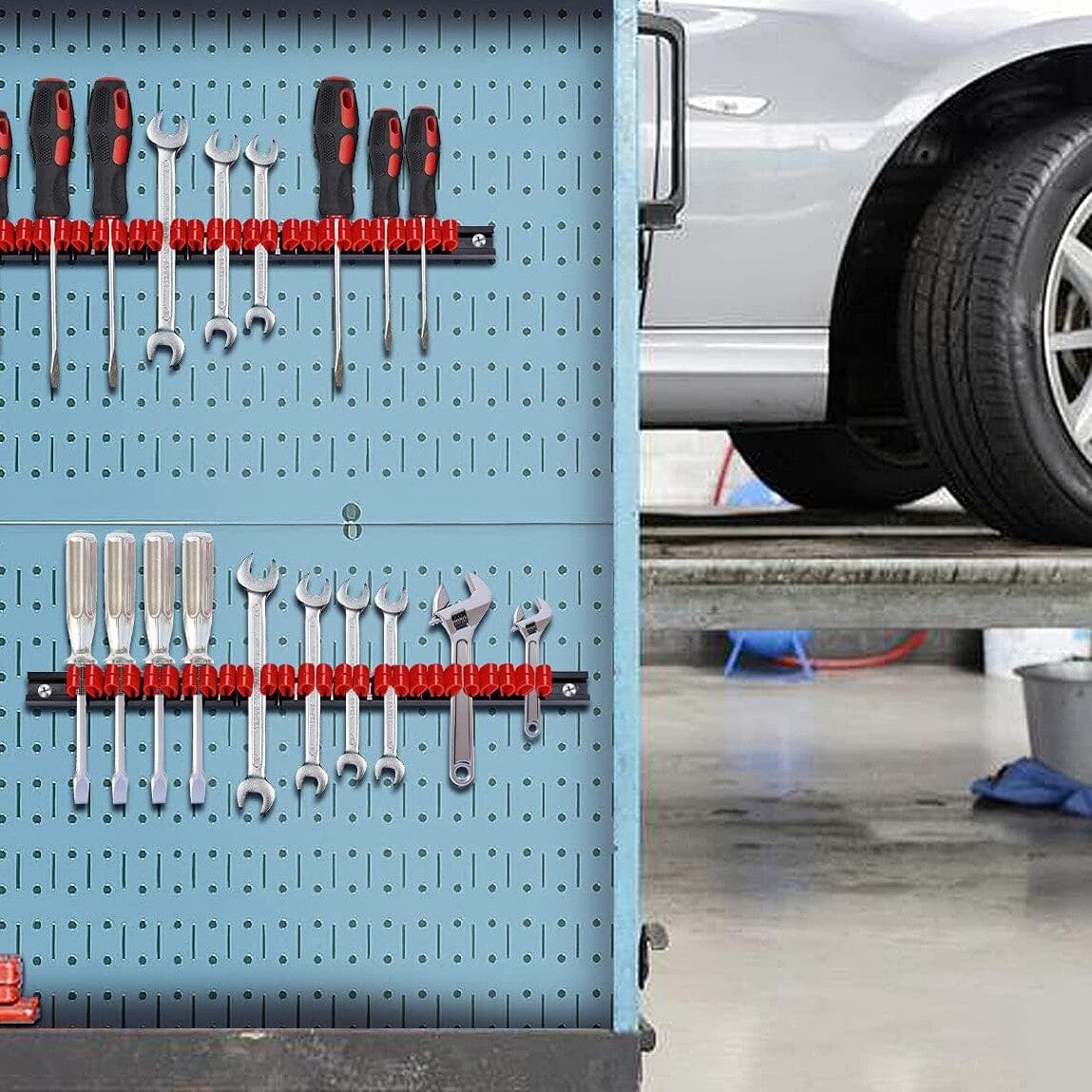 Porte Outils Mural - ToolRack™ - Rouge