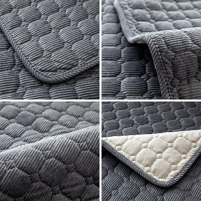 Housse de Canapé - PlushSofa™ - Gris Foncé
