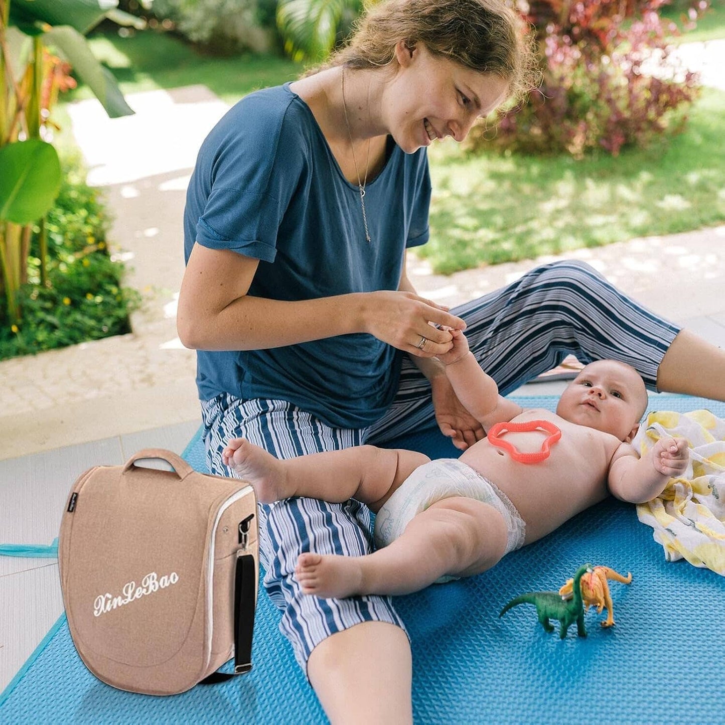 Lit Bebe Pliable - CozyNest™ - Kaki