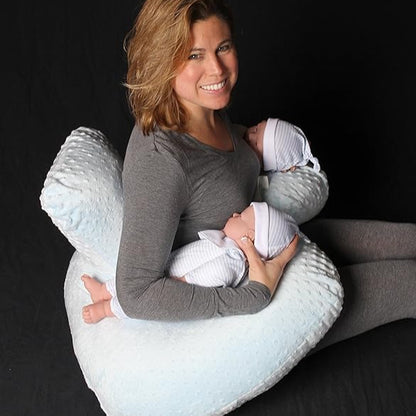 Coussin d'Allaitement - TwinCuddle™ - Bleu Ciel
