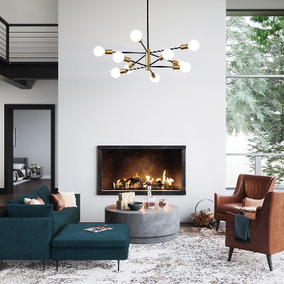 Lustre - NovaDesign™ - Noir & Doré