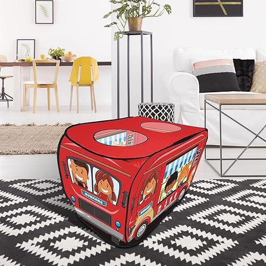 Tente de Jeu Enfant - TenteMagik™ - Camion Burger Rouge