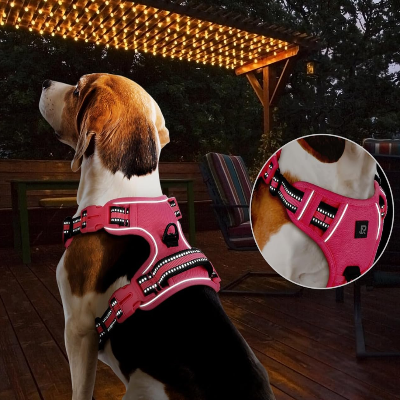Harnais Chien - PullDogHarness™ - Rose