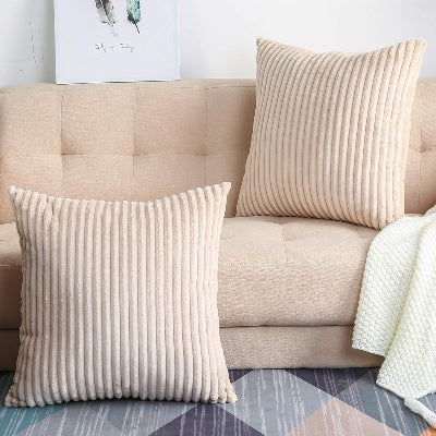 Housse de Coussin - SoftStripe™ - Beige