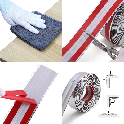 Protection Coin de Table - BabyBumper™ - Argent