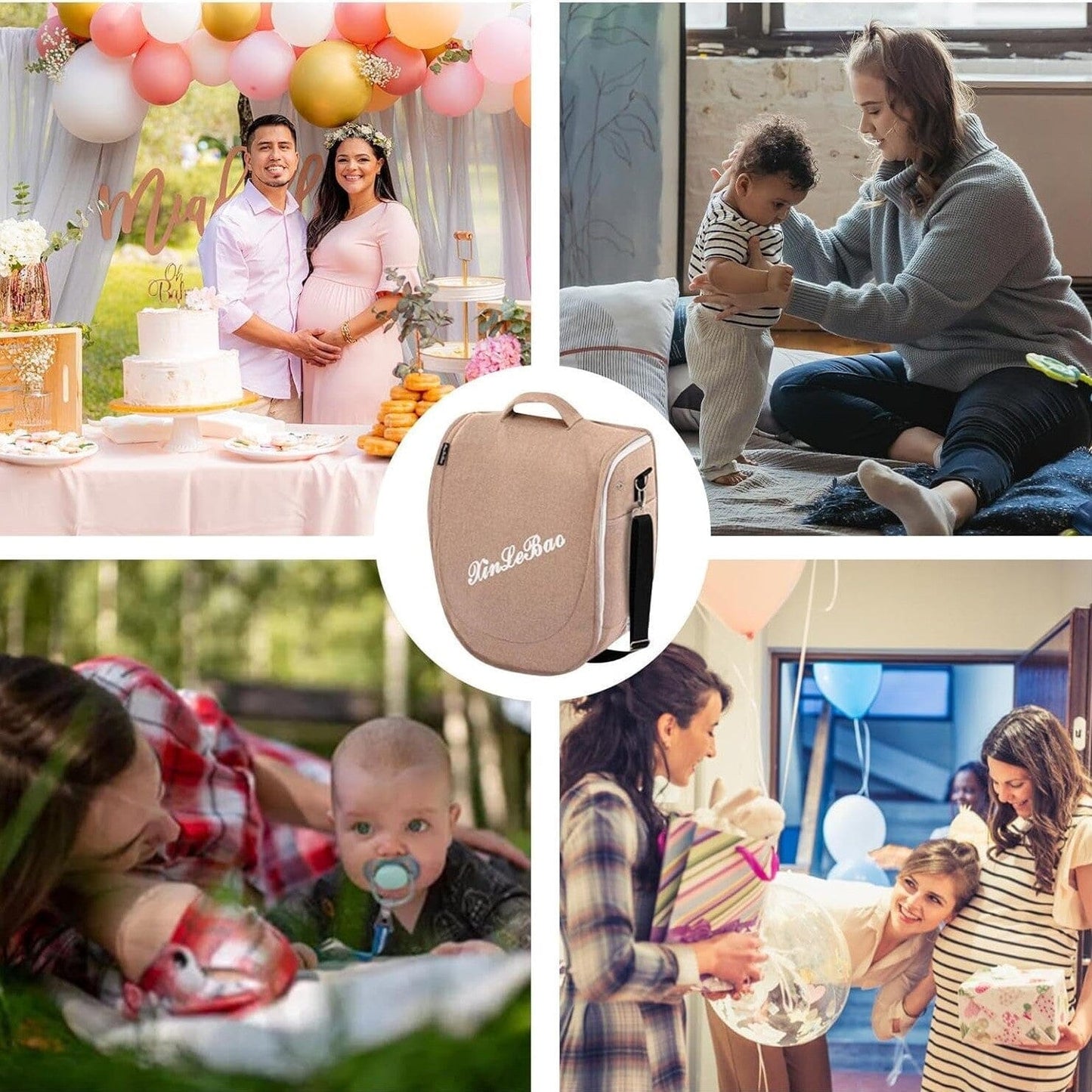 Lit Bebe Pliable - CozyNest™ - Kaki