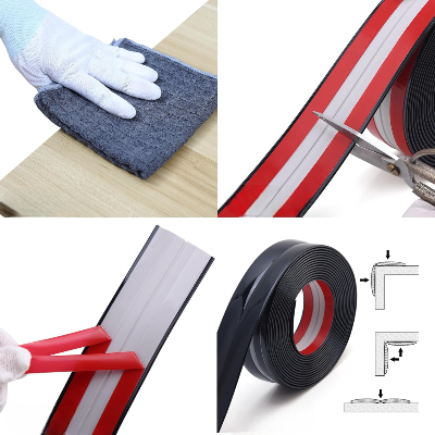 Protection Coin de Table - BabyBumper™ - Noir