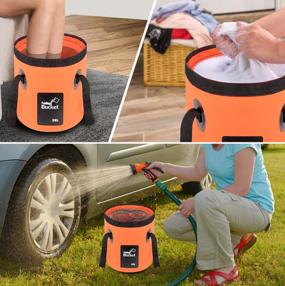 Seau Pliable - BucketGo™ - Orange