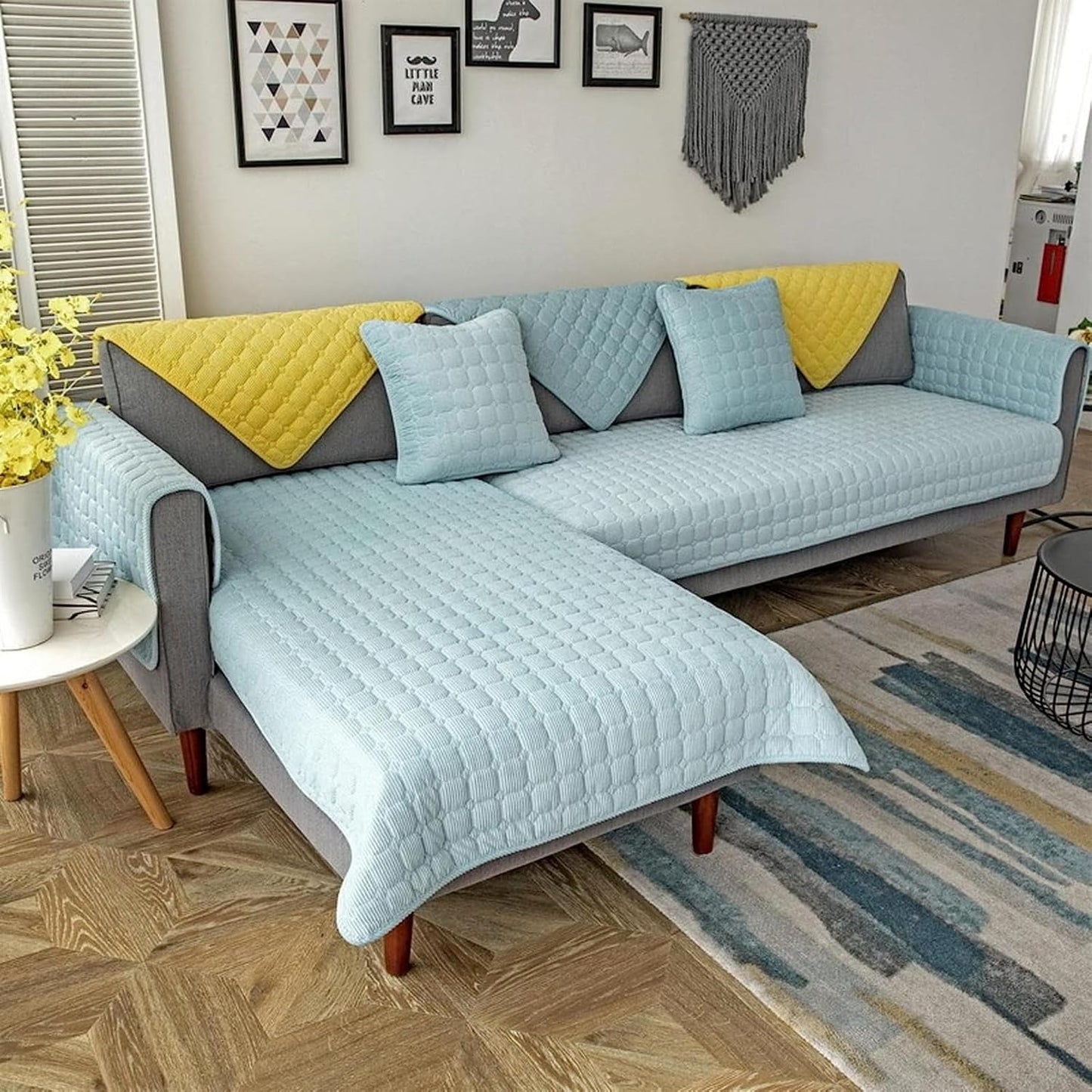 Housse de Canapé - PlushSofa™ - Vert Clair