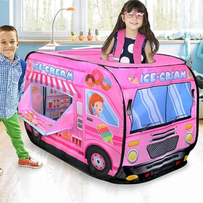 Tente de Jeu Enfant - TenteMagik™ - Camion de Glace Rose