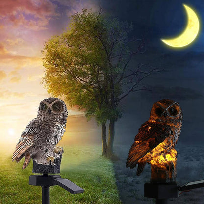 Lampe Solaire - LEDGardenStick™ - Hibou Marron
