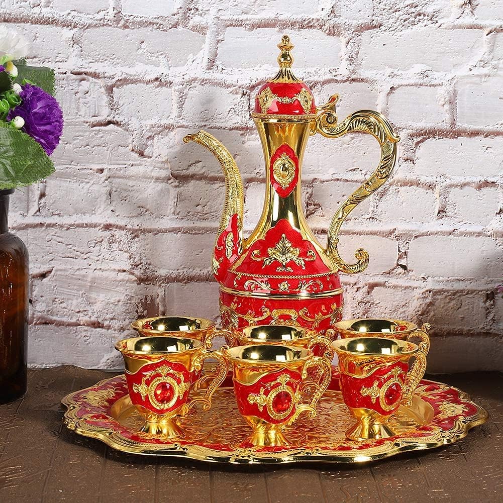 Cafetière Turque - VintageTurkCoffeeSet™ - Rouge & Doré