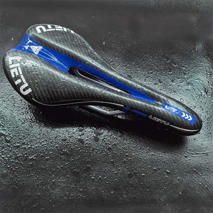 Selle de Vélo - BicycleSaddle™ - Fibre de carbone Bleu