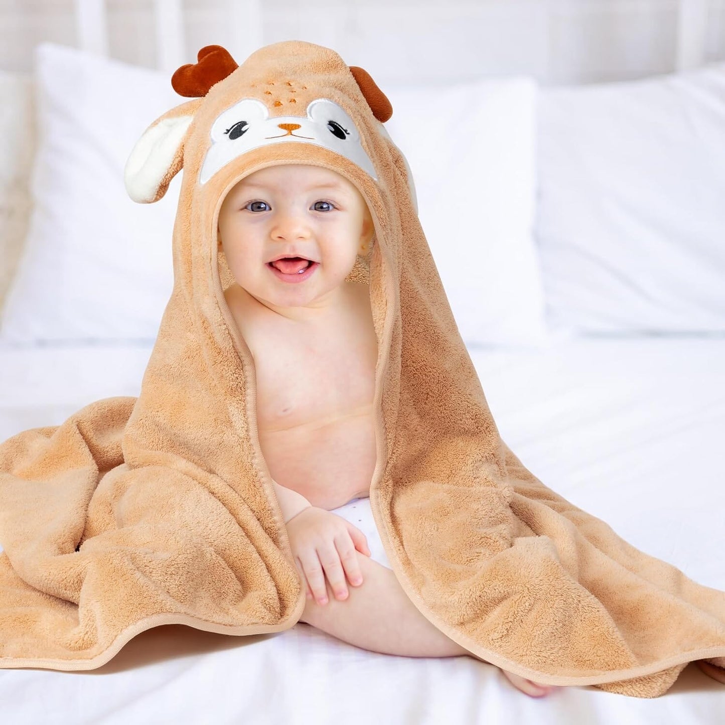 Serviette de Bain Bébé - SnugTowel™ - Cerf