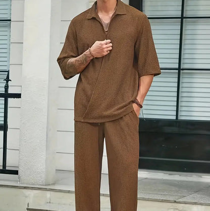 Tenue Été Homme - UrbanEaseSet™ - Marron