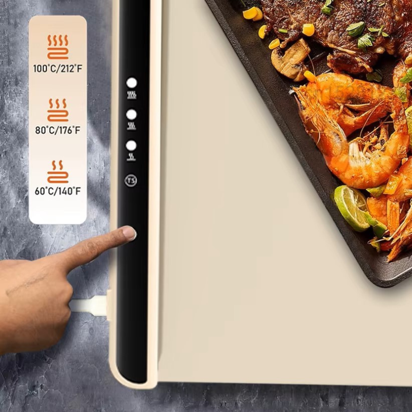 Plaque Chauffante Électrique - HeatTray™ - Blanc