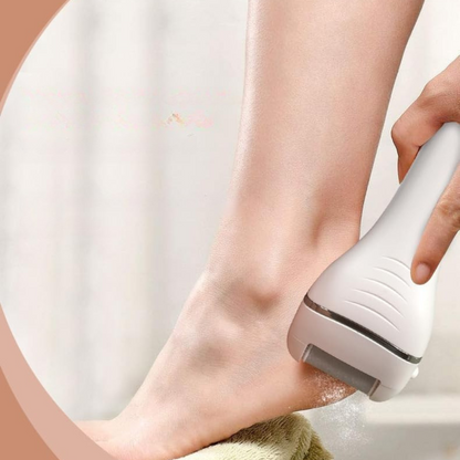 Râpe pour Pieds Électrique - PediPro™ - Blanc Argenté