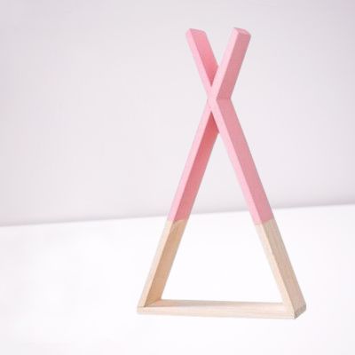 Etagère murale - TriangleWoodenShelf™ - Rose