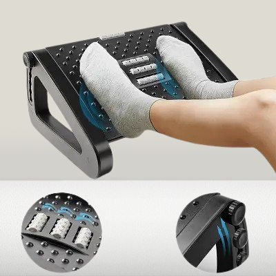 Repose Pied Bureau - UnderDeskFootrest™ - Noir