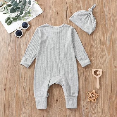 Barboteuse - UnisexRompers™ - Gris