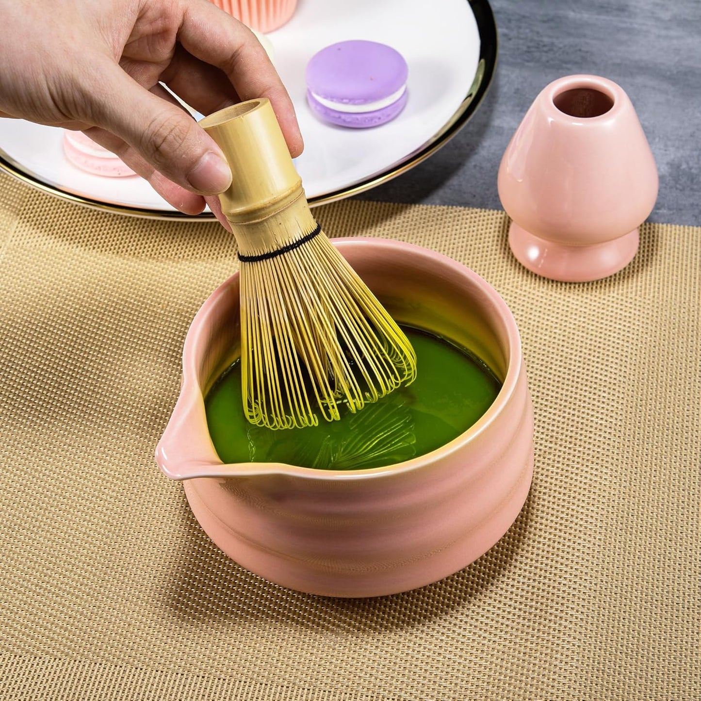Service à Thé Japonais - ZenMatchaTeaSet™ - Rose