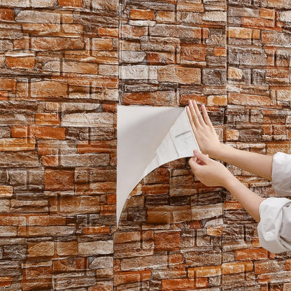 WallCover3D™ - Rouge Brique