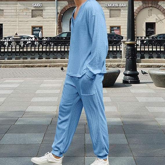 Tenue Été Homme - UrbanEaseSet™ - Bleu Cliel