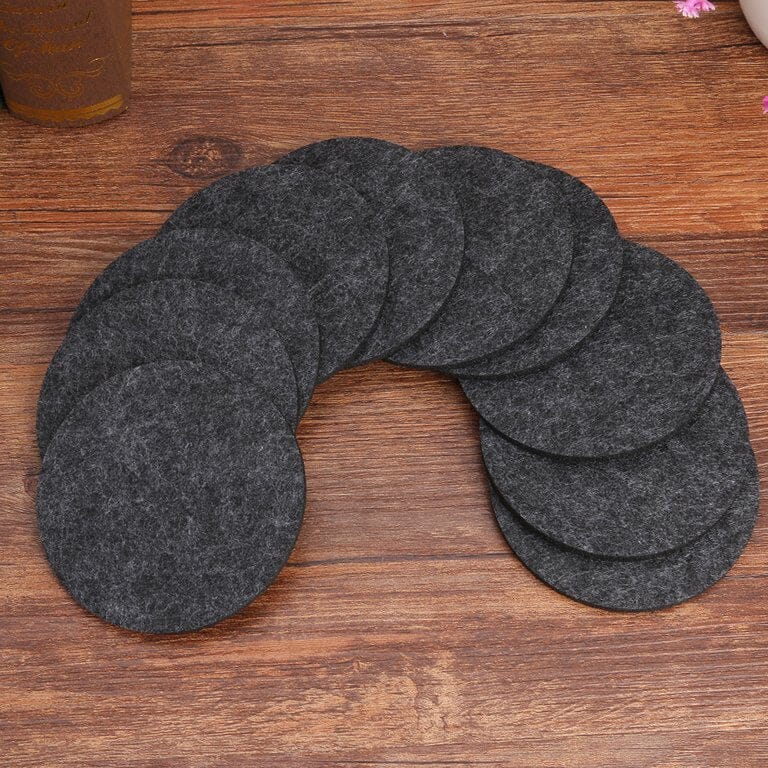 Dessous de Verre - RoundFeltCoaster™ - Gris Foncé