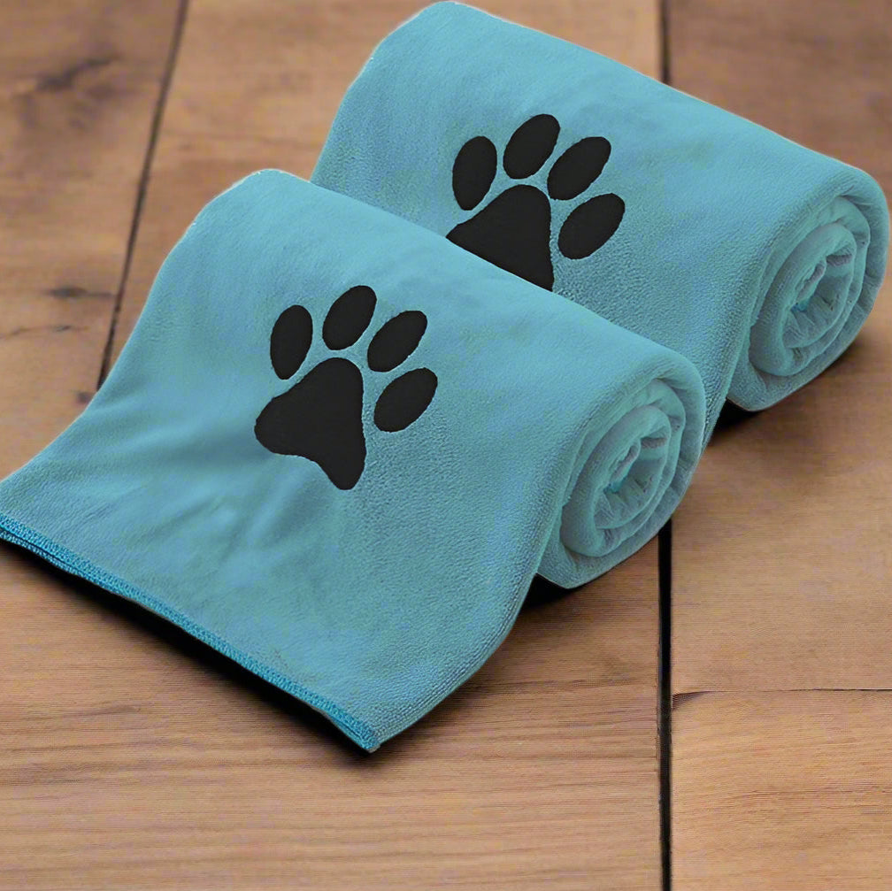 Serviette pour Chien - PawDry™ - Bleu Ciel