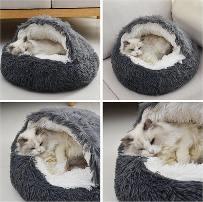 Lit pour Chat - FluffyDream™ - Gris Foncé