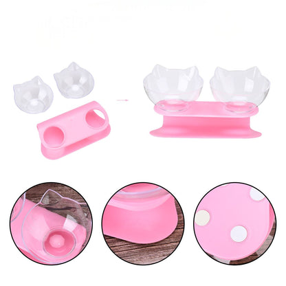 Gamelle Chat - CatDoubleBowl™ - Rose