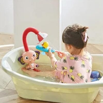 Jouet de bain bébé -  CuteBabyBathToys™ - Elephant rouge