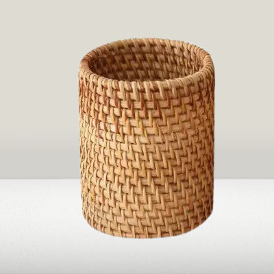 Panier En Rotin - HandmadeRattanStorageBox™ - Cylindrique