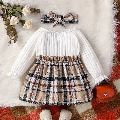 Robe Fille - MiniChicDress™ - Blanc