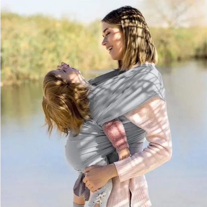 Écharpe De Portage - CuddleWrap™ - Gris Clair