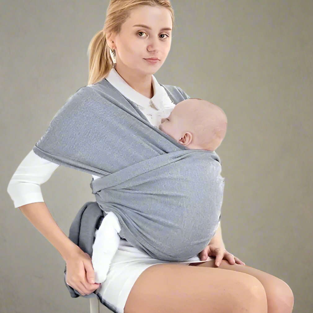Écharpe De Portage - CuddleWrap™ - Gris Clair