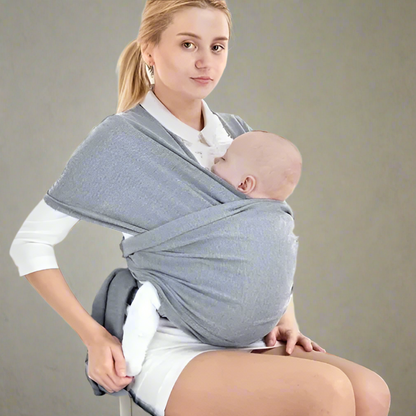 Écharpe De Portage - CuddleWrap™ - Gris Clair