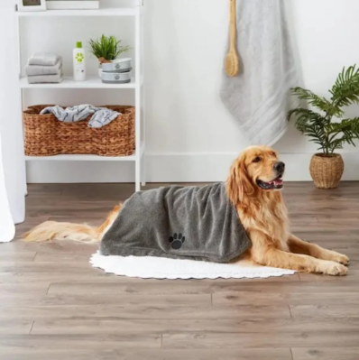 Serviette pour Chien - PawDry™ - Gris