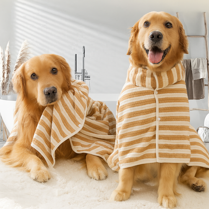Peignoir pour Chien - FurWrap™ - Marron