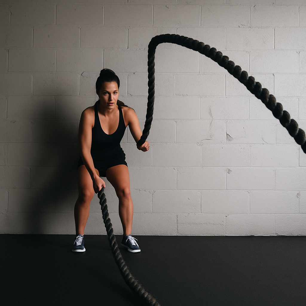 Corde Musculation - TitanSkip™ - Noir