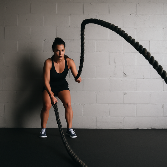 Corde Musculation - TitanSkip™ - Noir